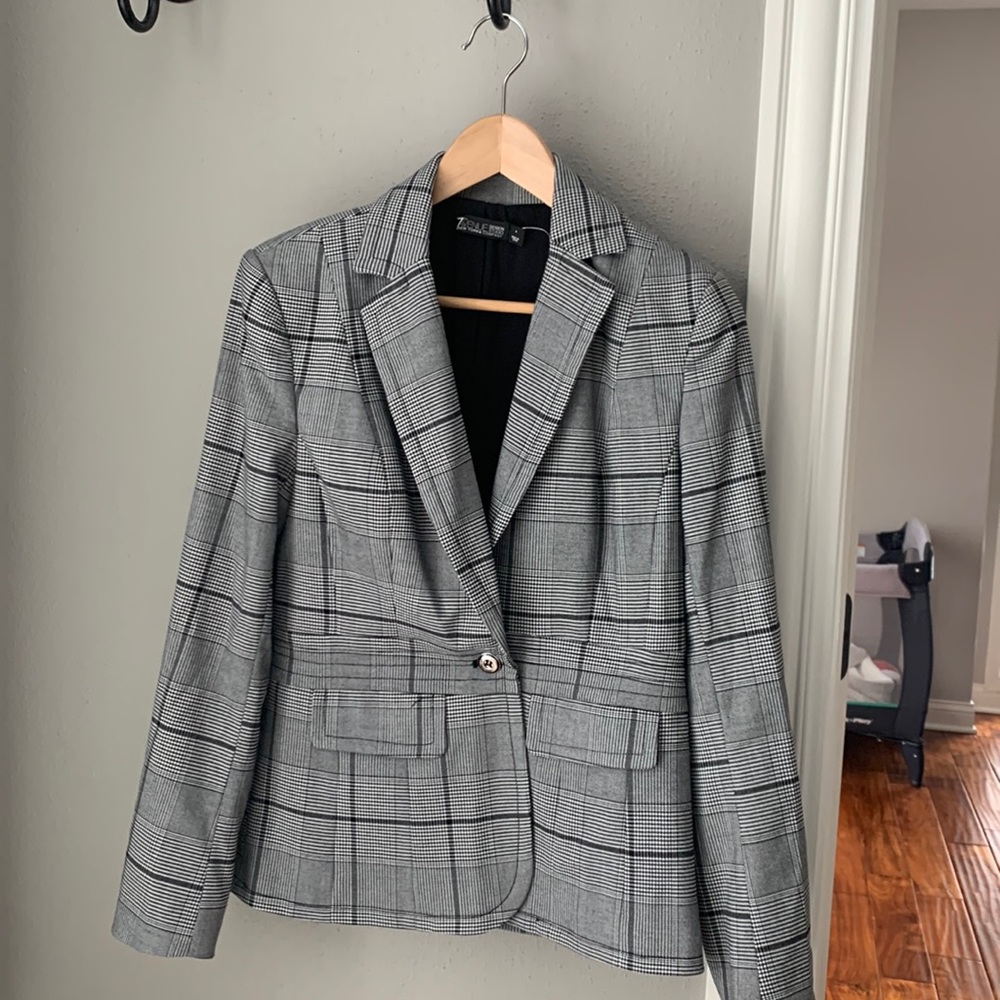 New York and Company plaid blazer